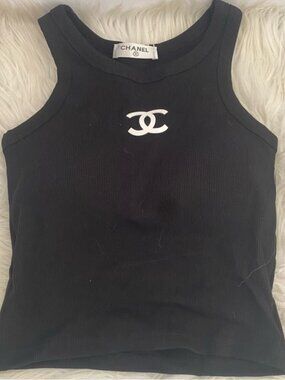 Women's Chanel Suspender Blouse Black😍